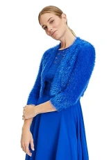 Women's 0244/4565 Cardigan Sweater, Jewel Blue, 12