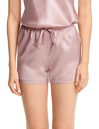 Women's 100% Silk Pyjama Short for Lady 19 Momme Pure Mulberry Silk XS,Rosy Pink