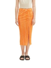 Women's 1036624 Skirt with Slit and Pattern, 31713 Mango Batik Vichy Print, XL