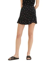 Women's 1036626 Floral Skirt with Flounce, 31950-Small Black Flower Print, XL Women's 1036626 Floral Skirt with Flounce, 31950-Small Black Flower Print, XL