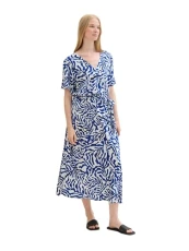 Women's 1041526 Patterned wrap Dress, 35306-White Cut Palmtree, 14 Women's 1041526 Patterned wrap Dress, 35306-White Cut Palmtree, 14