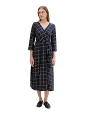 Women's 1043685 Dress, 35889-Delicate Navy Check Design, 14