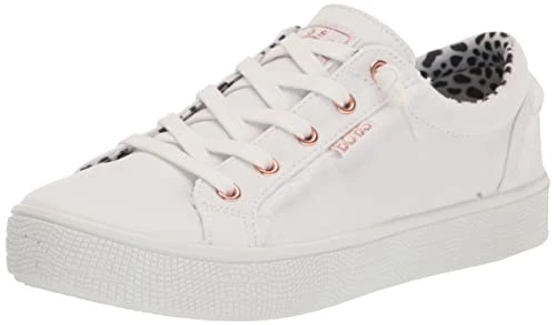 Women's 113328 WHT Trainers, White Canvas, 8 UK