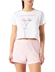 Women's 149DRINKUP Pajama Set, Pink, M