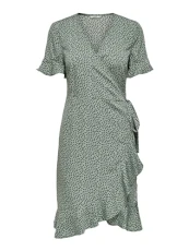Women's 15206407 Dress, Aop: Black Spot Chinois Green, 14 UK Women's 15206407 Dress, Aop: Black Spot Chinois Green, 14 UK