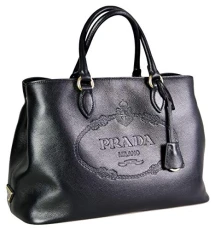 Women's 1BA579 Black Leather Shoulder Bag Women's 1BA579 Black Leather Shoulder Bag