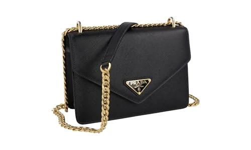 Women's 1BD200 Black Saffiano Leather Shoulder Bag