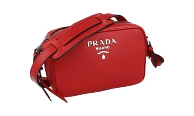 Women's 1BH096 Red Leather Shoulder Bag Women's 1BH096 Red Leather Shoulder Bag