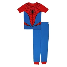 womens 2-piece Snug Fit Cotton Pajama Set, Spider Costume, 10 US