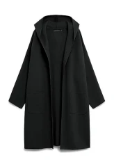 Women's 2024 Long Sleeve Hooded Cardigan Dressy Open Front Knit Sweater Coat with Pockets, Black, M Women's 2024 Long Sleeve Hooded Cardigan Dressy Open Front Knit Sweater Coat with Pockets, Black, M