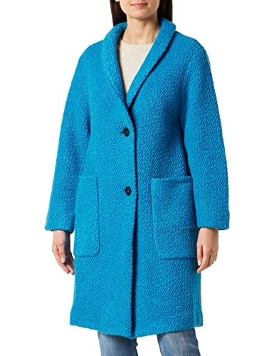 Women's 250042-11629 Wool Coat, Electric Blue, XS/S