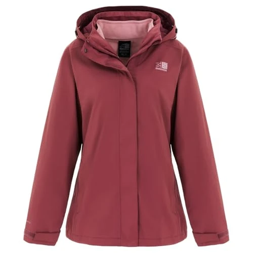 Womens 3 in 1 Weathertite Jacket Outerwear Top Dusky Pink L