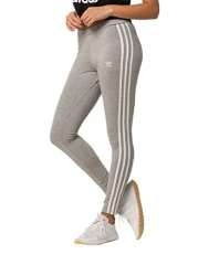 Women's 3 Stripes Leggings, Grey Heather, XS Women's 3 Stripes Leggings, Grey Heather, XS
