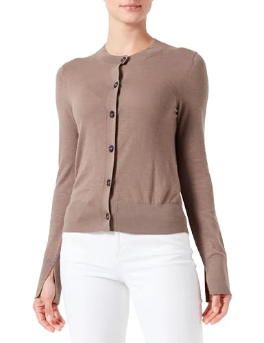 Women's 403501061071 Cardigan Sweater, Milky Brown, L