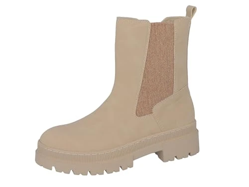 Women's 4290490010 Ankle Boot, Cream, 6.5 UK