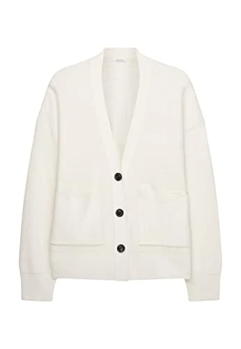 Women's 527462-02 Cardigan Sweater, Offwhite, M