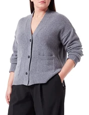 Women's 531335 Cardigan Sweater, lightgrey, XL Women's 531335 Cardigan Sweater, lightgrey, XL