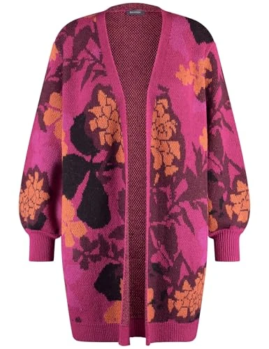 Women's 532503-25509-3492 Cardigan Sweater, Amazing Pink Patterned, 22