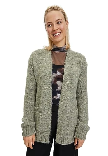 Women's 5458/7117 Cardigan Sweater, Dusty Olive, 3 UK