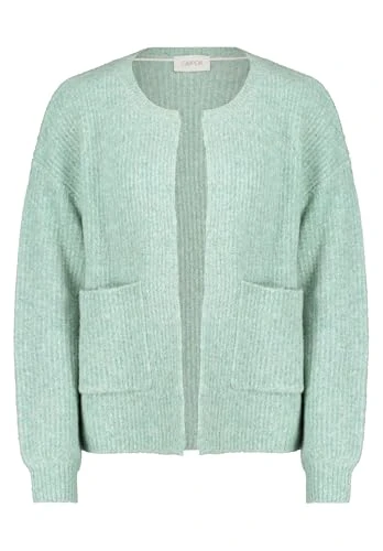 Women's 5598/7144 Cardigan Sweater, Khaki//Black, 16
