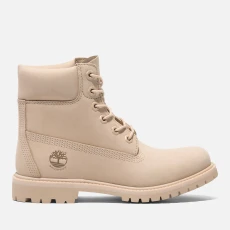 Womens Inch Nubuck Premium Boots - Beige