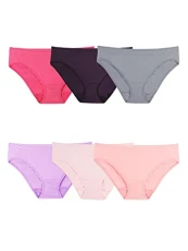 Women's 6 Pack Seamless Bikini Panties, Assorted, 9 Women's 6 Pack Seamless Bikini Panties, Assorted, 9