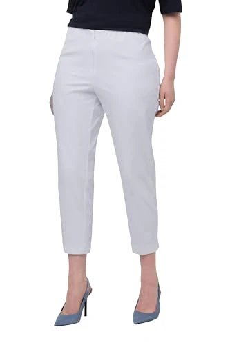 Women's 7/8 Trousers Pants, White (White 20), 32W / 32L