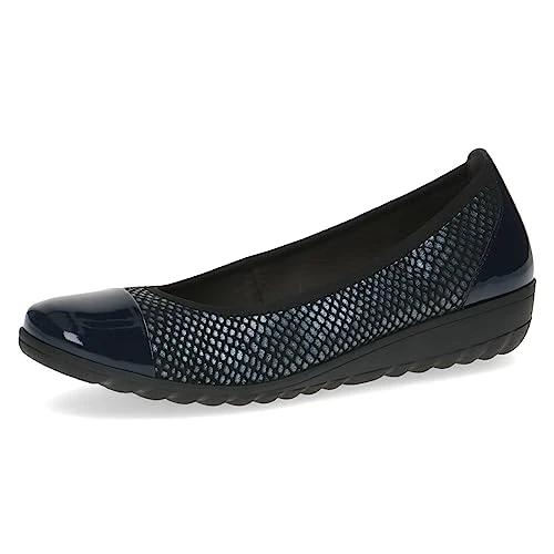 Women's 9-22103-41 Ballet Flats Wedge, Navy Nappa, 6.5 UK