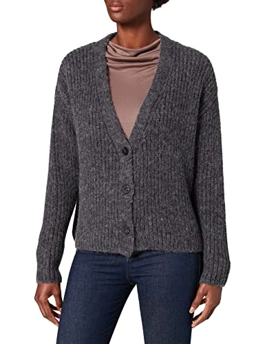 Women's 9514-51888 Cardigan Sweater, Darkgray, XS