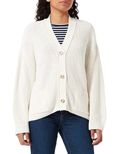 Women's 9570-52288 Cardigan Sweater, Ecru, L
