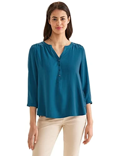 Women's A343906 Lace Blouse, Deep Splash Blue, 10