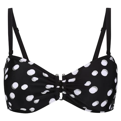 Women's Aceana Bikini Iii One Piece Swimsuit, Blk/Whplkapr, 16 UK