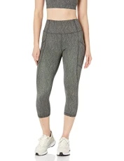 Women's Active Sculpt Workout Athleisure High Rise Capri Leggings with Pockets (Available in Plus Size), Multicolour Dots, S Women's Active Sculpt Workout Athleisure High Rise Capri Leggings with Pockets (Available in Plus Size), Multicolour Dots, S