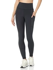 Women's Active Sculpt Workout High Rise Full Length Leggings with Pockets (Available in Plus Size), Black, XL