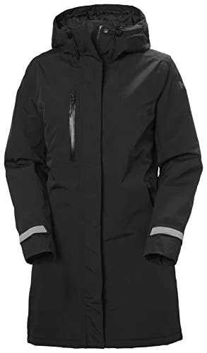 Women's Adore Insulated Rain Coat, Black, L