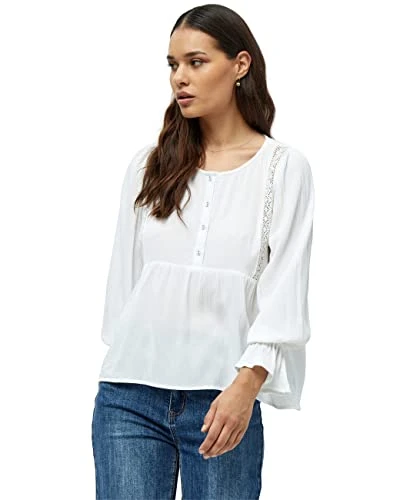 Women's Aggi Long Sleeve Ladies Tops | Autumn Shirt Size S, 0001 White, S