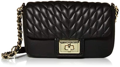 Women's Agyness Sm Crossbody Satchel Bag, Black/Gold, One Size UK