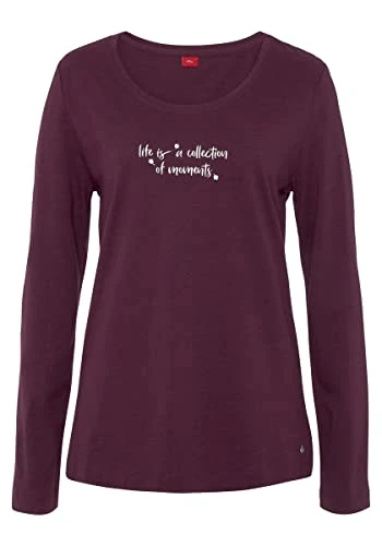 Women's AK-142-1-45 Pajama Top, altrosa,
