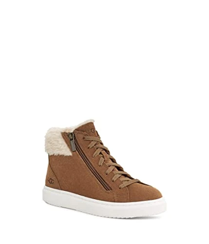 Women's Alameda Mid Zip Sneaker, Chestnut, 7.5 UK