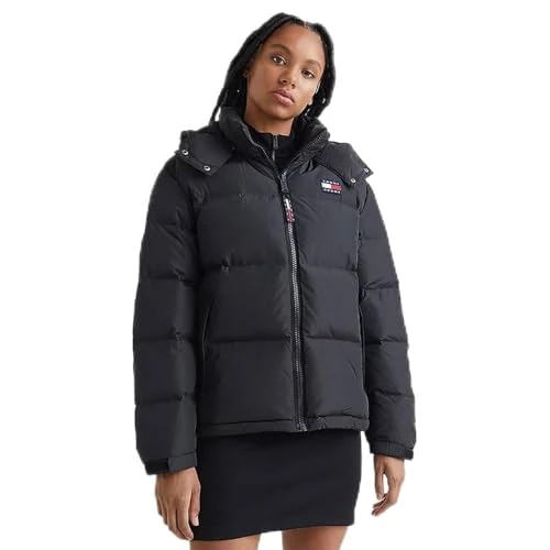 Women's Alaska Puffer Down-Filled Jacket Winter, Black (Black), XXS