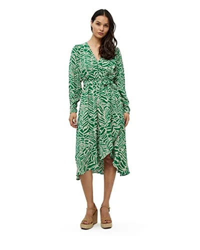 Women's Alberte Long Sleeve Wrap UK | Autumn Dresses | Size L, 6172 Simply Green, L