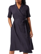 Women's Aleena Wrap Casual Dresses, Blue, 16 Women's Aleena Wrap Casual Dresses, Blue, 16