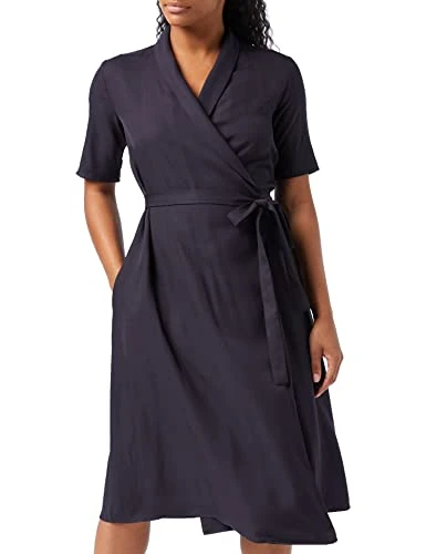 Women's Aleena Wrap Casual Dresses, Blue, 16