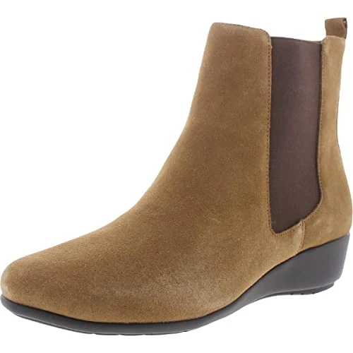 Women's Alisa Chelsea Boot, Lt Tan Suede, 5 UK