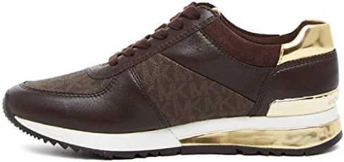 Women's Allie WRAP Sneaker, Brown, 7 UK