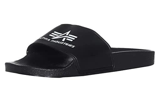 Women's Alpha Slider Slides, Black, 4 UK