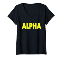Womens Alpha V-Neck T-Shirt Womens Alpha V-Neck T-Shirt