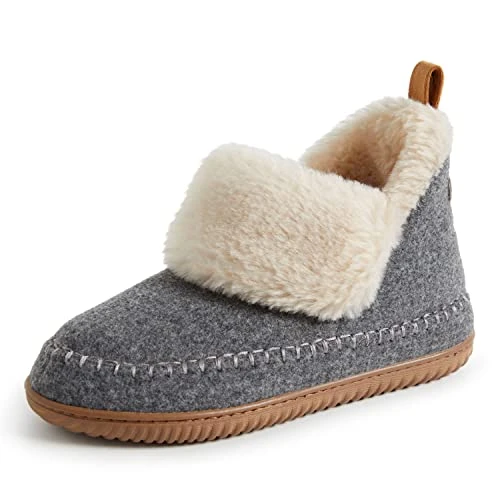 Women's Alpine Moritz Bootie Slipper, Grey, M