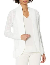 Women's Amalie Open Front Cardigan, Resort White, X-Small