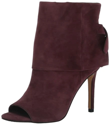 Women's Amesha Open Toe Bootie Ankle Boot, Petit Sirah, 11